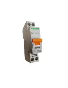 Interruptor termomagnético schneider 1 n 25a 4,5k c 1mod n//acc n//diff